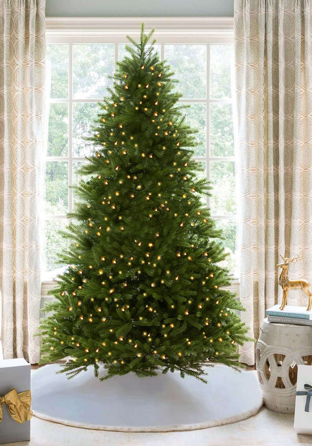 6.5' King Fraser Fir™ Artificial Christmas Tree with 750 Warm White LED Lights