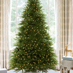 7.5' King Fraser Fir™ Artificial Christmas Tree with 1000 Warm White & Multi-Color LED Lights