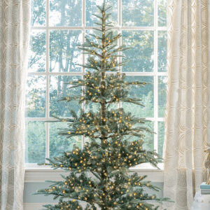 7' King Noble Fir™ Artificial Christmas Tree with 2000 Lux LED Lights