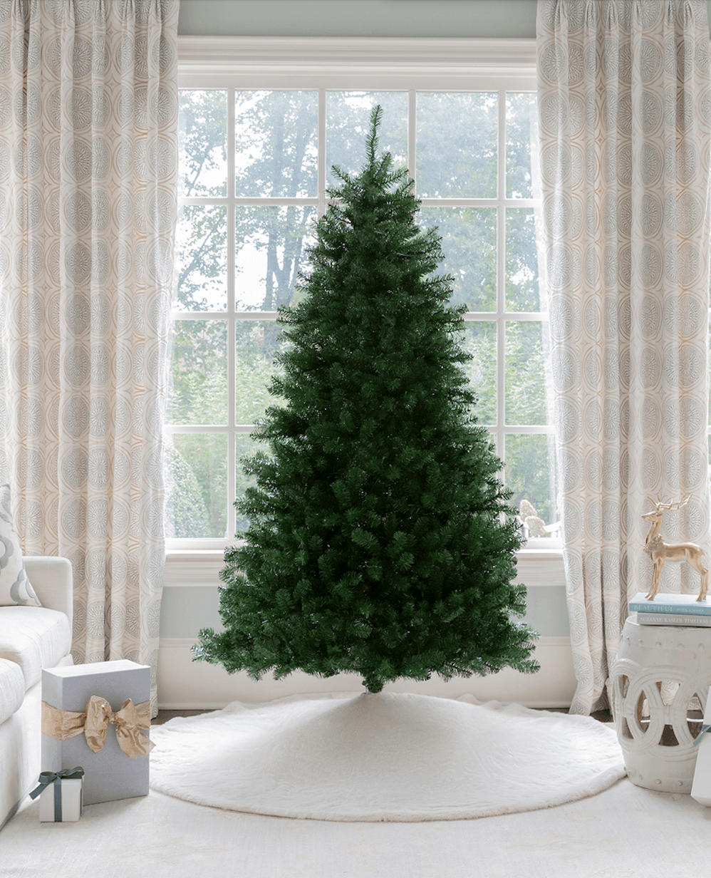 9' Hancock Spruce Artificial Christmas Tree with 750 Warm White LED Lights - Image 2
