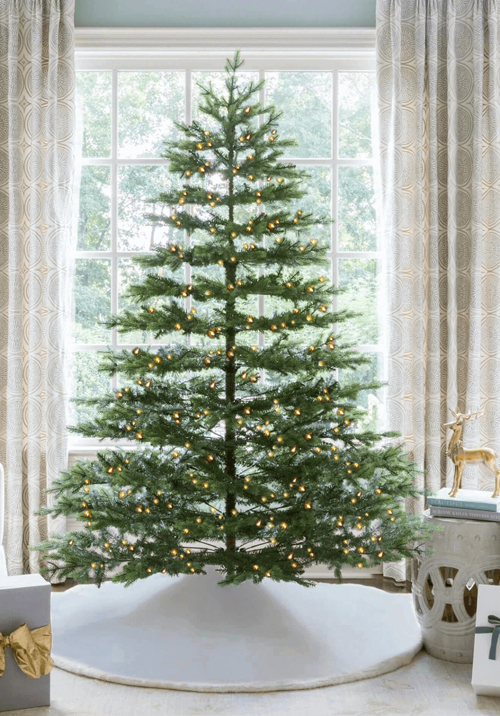 9' Rushmore Fir Artificial Christmas Tree with 1000 Warm White LED Lights