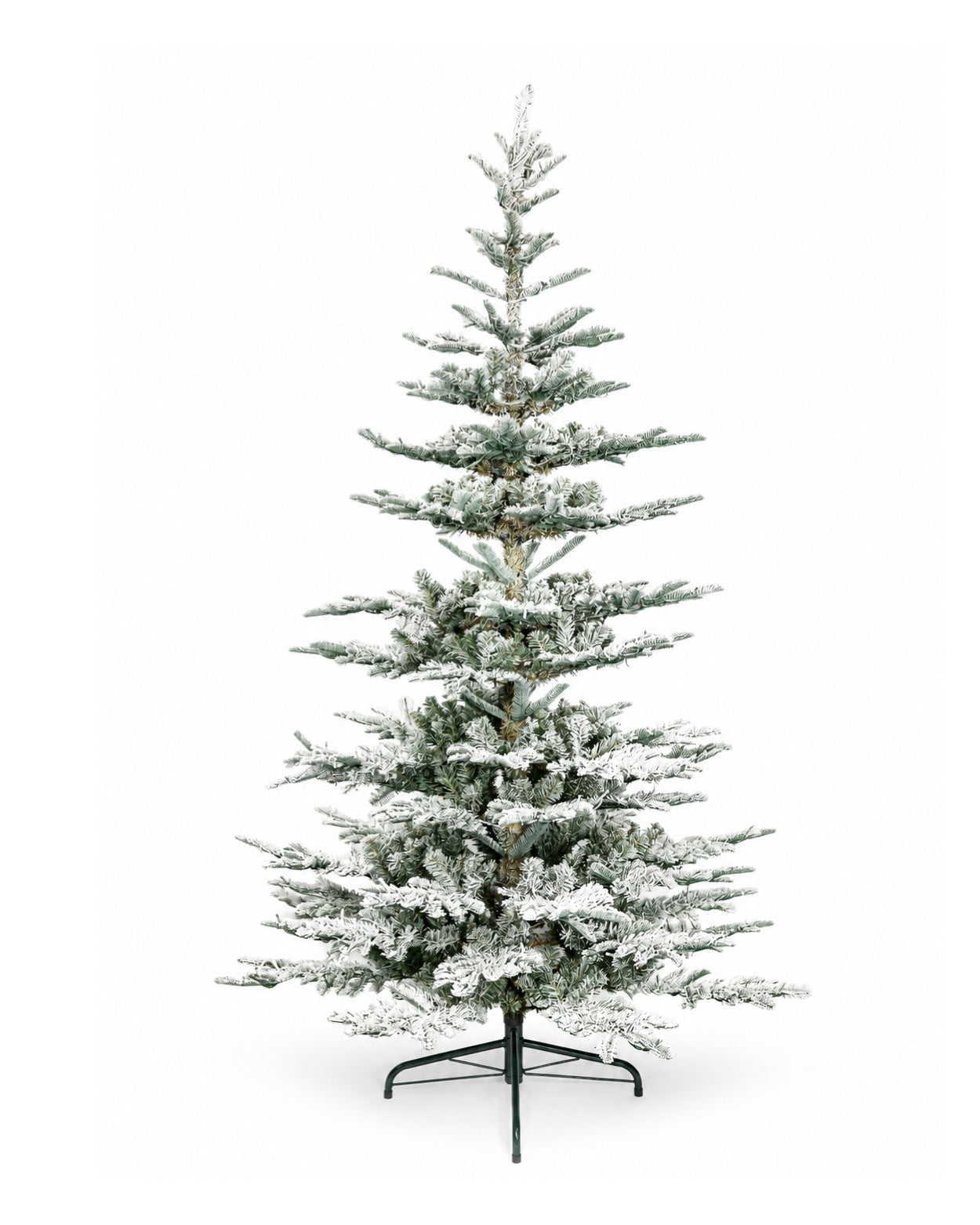 7' King Noble Flock Artificial Christmas Tree Unlit - Image 4
